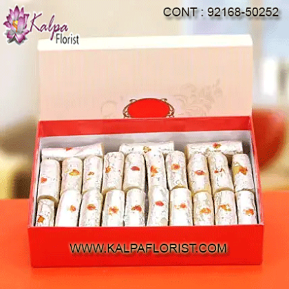 Buy traditional South Indian sweets online at best price from Kalpa Florist. Choose from sweets like mysore pak, badusha, jangri, palakova and many others.