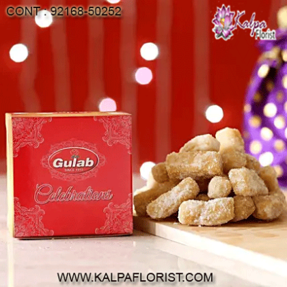 Kalpa Florist is known best for its quality for Sweets in India. Order online our delicious & wide range of Sweets, Dry Fruits, Bakery & Namkeen in India.