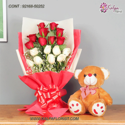 Valentine Gift for Her - Send special Valentines day gifts to your beloved in India from Kalpa Florist. Bring smile with valentine gifts for women.