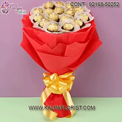 Send a chocolates bouquet to your loved ones in India. These luxurious and branded chocolates serve as an excellent gifts to India for special occasions.