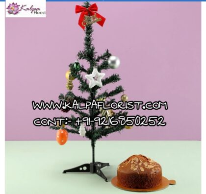 Xmas Tree Almond Cake