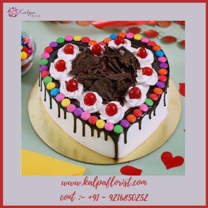 Chocolate Heart Shape Cake