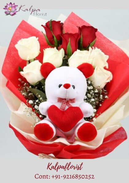 Bouquet Of Flowers With Teddy Bear | Online Gifts Delivery In Ludhiana | Kalpa Florist bouquet of flowers with teddy bear, flower bouquet with teddy bear, rose bouquet with teddy bear, bouquet of roses with teddy bear,  online gifts delivery to india, online gifts delivery in india, online gifts delivery in usa, online gifts delivery in bangalore, online gifts delivery in hyderabad, online delivery of gifts in bangalore, online gifts same day delivery in ghaziabad, online gifts delivery in raipur, online gifts delivery in ludhiana, online gifts delivery in vijayawada, online gifts delivery in patna, online birthday gifts delivery in vadodara, online gifts delivery in bhopal, online gifts delivery in jaipur, online gifts delivery in delhi, Online Gifts Delivery In Ludhiana, Red & White Roses Bouquet With Teddy Bear how to deliver gifts online, online gifts delivery in pune, online delivery of gifts in delhi, online gifts delivery in ahmedabad, online gifts delivery in faridabad, online delivery gifts for birthday, online gifts delivery in rajahmundry, online birthday gifts delivery in hyderabad, online cake and gifts delivery in jalandhar, online gifts delivery in visakhapatnam, online gifts delivery in gurgaon, online gifts delivery in nagpur, online gifts delivery today, online birthday gifts delivery in coimbatore, online gifts delivery in mysore, online birthday gifts delivery in lucknow, online gifts delivery in kolkata, online gifts delivery in kerala, online gifts delivery in mumbai, online gifts delivery in bathinda, online gifts delivery in mangalore, online gifts delivery in coimbatore, online cakes and gifts delivery in hyderabad, online gifts delivery in indore, online gifts delivery in one day, online gifts delivery in navi mumbai, online gifts delivery in kanpur, online gifts delivery in kakinada, online gifts in india same day delivery, online gifts delivery for valentine's day, online gifts home delivery in hyderabad, online gifts delivery in lucknow, online gifts delivery in jalandhar, online gifts delivery in chandigarh, online delivery of gifts in mumbai, online gifts delivery in varanasi, online birthday gifts delivery in mumbai, online gifts delivery in noida, online gifts delivery in kochi, diwali gifts online delivery in india, teddy bear with flowers and chocolate, teddy bear and chocolate gift basket, teddy bear with chocolate and roses, teddy bear and chocolate covered strawberries, teddy bear chocolate chip cookies, teddy bear chocolate cake, teddy day chocolate day, teddy chocolate bouquet, teddy coat chocolate brown, teddy bear chocolate lollipops, teddy with chocolate, teddy bear chocolate lollipop molds,  teddy with rose and chocolate, valentine week, valentine week days, which day valentine week, valentine week 2020, valentine week events, valentine week list, valentine week list 2020, valentine week day today, valentine week days list , valentine week 7 days, in valentine week today is which day, valentine week which day today, valentine week quotes, valentine week chocolate day, ideas for valentine week, valentine week ideas, valentine week today, valentine week of february, valentine week image, flower delivery in punjab, online cake and flower delivery in punjab, flower delivery jalandhar punjab, flower delivery online amritsar punjab, flower delivery in moga punjab, online flower delivery in punjab, online delivery from usa to india, flower delivery to india from australia, flower delivery from canada,  online flower delivery from uk to india, best flowrist in jalandhar punjab, flower point in jalandhar, Bouquet Of Flowers With Teddy Bear | Online Gifts Delivery In Ludhiana | Kalpa Florist