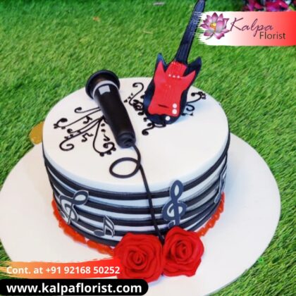 Music Theme Cake Online Cake Order In Delhi