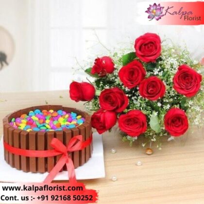 Flower And Cake For Birthday Same Day Gifts Delivery In Delhi