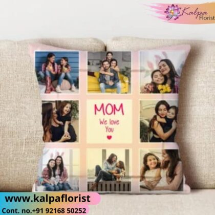 Mothers Day Personalised Picture Cushion Send Gifts To India From USA India