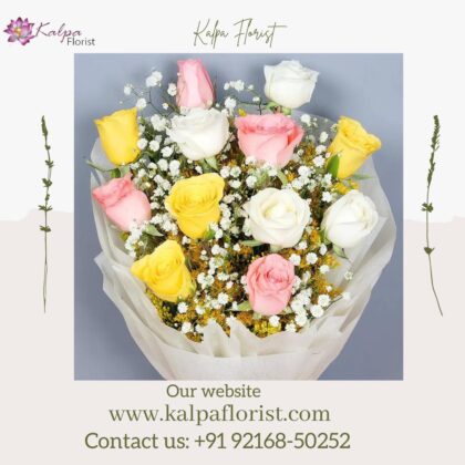 Colourful Mixed Roses Bouquet | Flowers To Deliver In India | Kalpa Florist, flowers to deliver in india, deliver flowers to india from usa, how to order flowers online in india, how to deliver flowers in india, how to deliver flowers, which flower delivery service is best, how to deliver flowers to someone, what is the best website for flower delivery, how to send flowers to india, how to send flowers in india, can i send flowers to india, which is best flower delivery company, best flower delivery service in india, flowers delivery indiana, best site to deliver flowers in india, deliver flowers to india from uk, how to send flowers to someone in india from usa, Colourful Mixed Roses Bouquet | Flowers To Deliver In India | Kalpa Florist, Order From UK, USA, Australia, Canada, United State, United Kingdom, Dubai, London In India