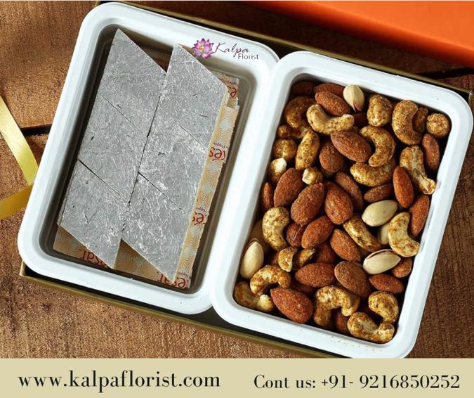 Kaju Katli With Mixed Nuts Combo | Best Sweets Near Me | Kalpa Florist best sweets near me,  best indian sweets near me, best sweet shops near me, who has the best desserts near me, best indian sweets shop near me, where can i get something sweet near me, best place for sweets near me, best indian sweets online, where can i eat late at night near me, where can i get sweets near me, which is the best sweet in india, where can i get a good dessert near me, best diwali sweets near me, best place to get sweets near me, Kaju Katli With Mixed Nuts Combo | Best Sweets Near Me | Kalpa Florist