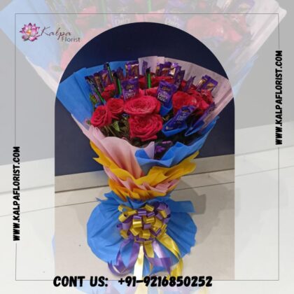 Red Roses Romantic Combo | Flower and Chocolate Delivery Near Me | Kalpa Florist, flower and chocolate delivery near me, who delivers flowers same day,  can you get flowers delivered same day,  how to send flowers and chocolates to someone,  same day flower and chocolate delivery near me,  where can i order flowers for same day delivery, can you send flowers same day 