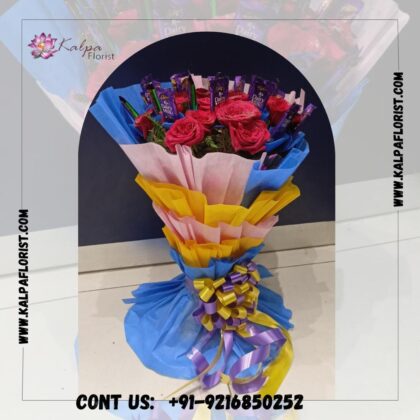 Red Roses Romantic Combo | Flower and Chocolate Delivery Near Me | Kalpa Florist, flower and chocolate delivery near me, who delivers flowers same day,  can you get flowers delivered same day,  how to send flowers and chocolates to someone,  same day flower and chocolate delivery near me,  where can i order flowers for same day delivery, can you send flowers same day 