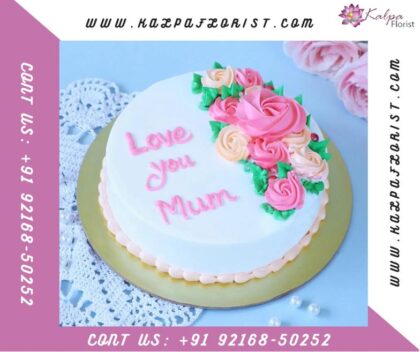 Love u Mom Cake |  Delivery Of Cake In Delhi