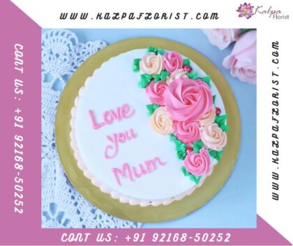 Love u Mom Cake |  Delivery Of Cake In Delhi UK