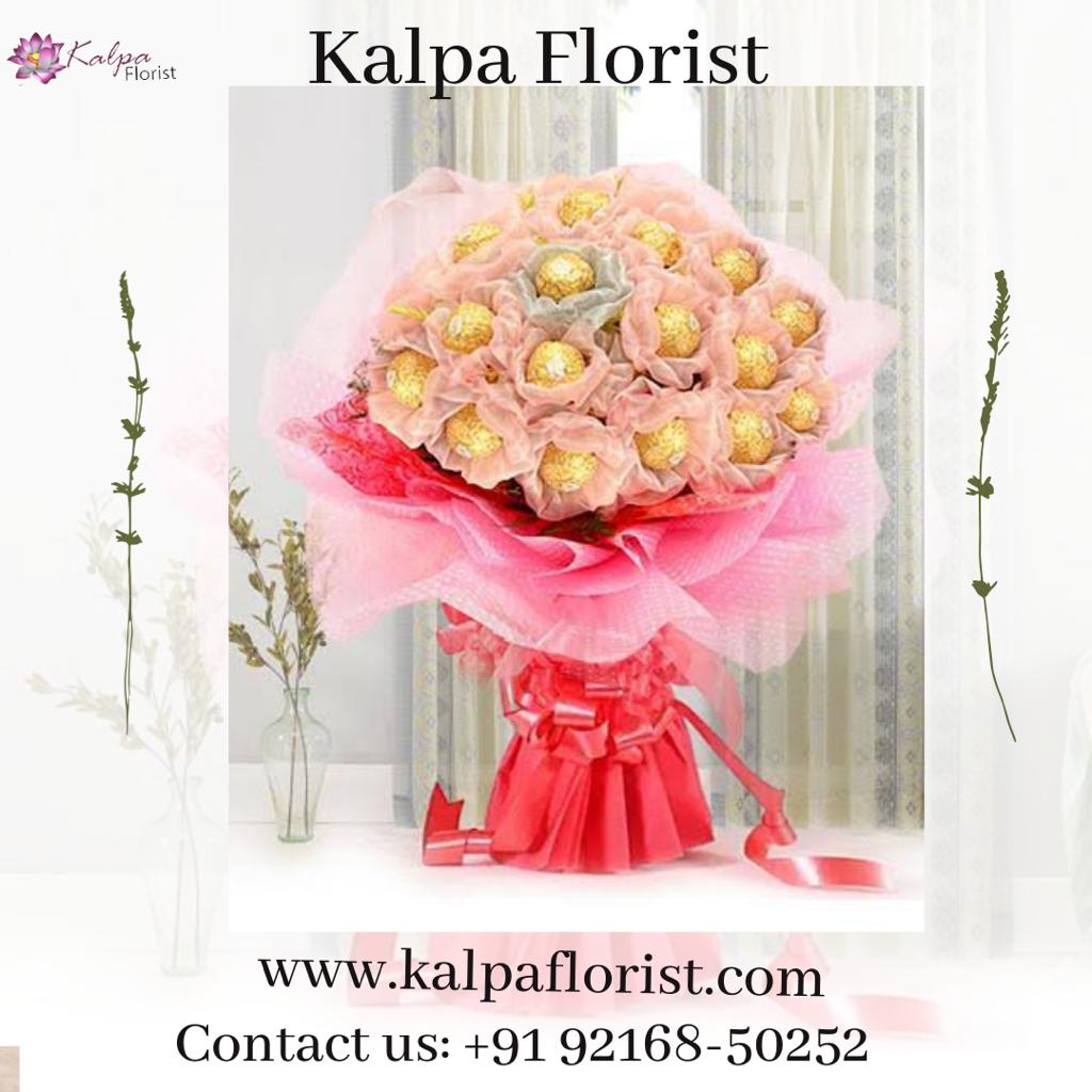 Luxury Ferrero Rocher Bouquet Send Chocolate Online India