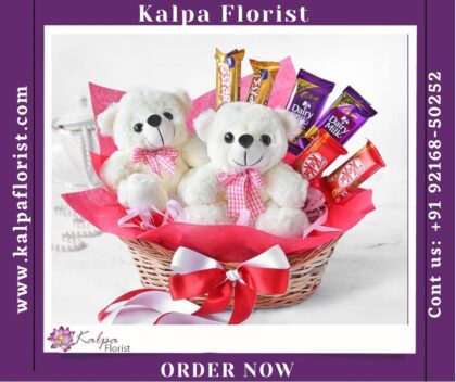 2 Teddy Bears with Chocolates in Basket | Send Gifts To India | Kalpa Florist, send gifts to india, send gifts in india, to send gifts to india, send gifts to india from usa, how to send gifts to india from usa, send gifts to india online, send gifts from usa to india, send diwali gifts to india, how to send gifts to india, send mother's day gifts to india, send gifts to india from usa online, send gifts to india online from usa, send birthday gifts to india from usa, send rakhi gifts to india, how to send gifts to india, send gifts to india same day delivery, send wedding gifts to india, send gifts to india from usa same day delivery, send gifts to india hyderabad, how can i send gifts to india, Order From : United Kingdom, Australia, New Zealand, Singapore, Germany, Kuwait, Greece, Russia, Toronto, Melbourne, Brampton, Ontario, Singapore, Spain, New York, Germany, Italy, London, Toronto, Europe,  Spain, Italy