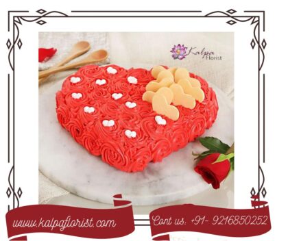 Gift Your Heart Fondant Cake Send Cake To Jalandhar