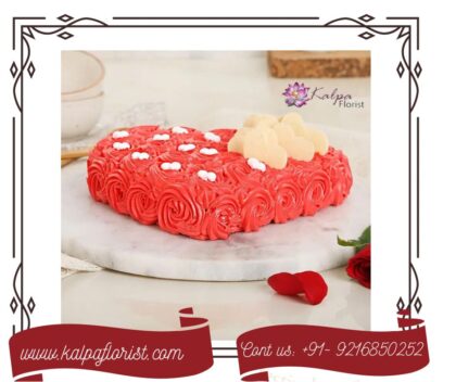 Gift Your Heart Fondant Cake Send Cake To Jalandhar uk