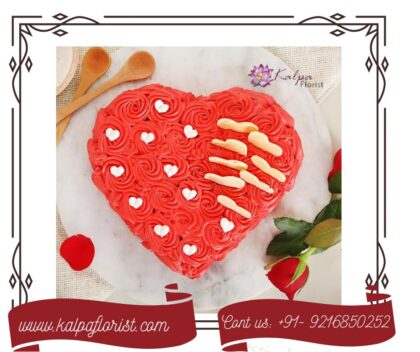 Gift Your Heart Fondant Cake Send Cake To Jalandhar usa