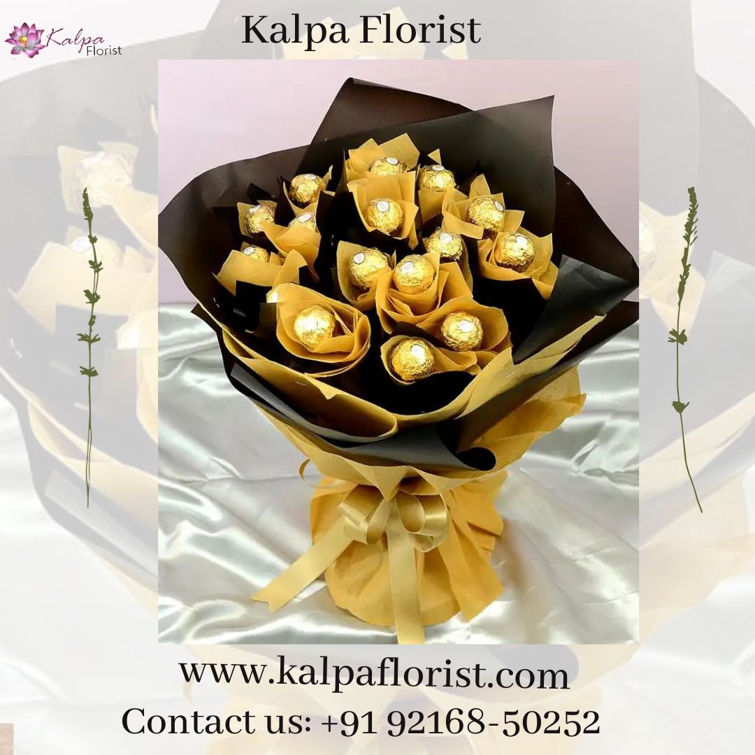 Luxury Ferrero Rocher Bouquet Send Chocolate For Birthday