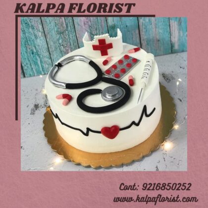 Doctor Theme Cake | Birthday Cake For Sister |  Kalpa Florist