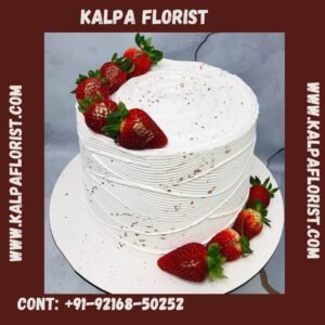 Creamy Strawberry Cake ( Send Cake To India From Australia)
