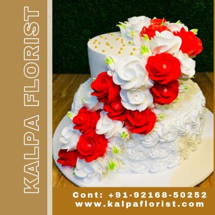 Wedding Cake 2 Tier ( Send Cake To India ) - Image 3